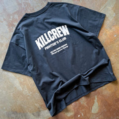 RELAXED FIT RIGOROUS TRAINING T-SHIRT - BLACK / WHITE