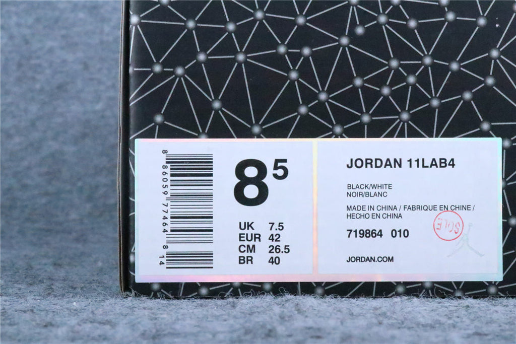 Air Jordan 4 Retro '11Lab4 - Black'