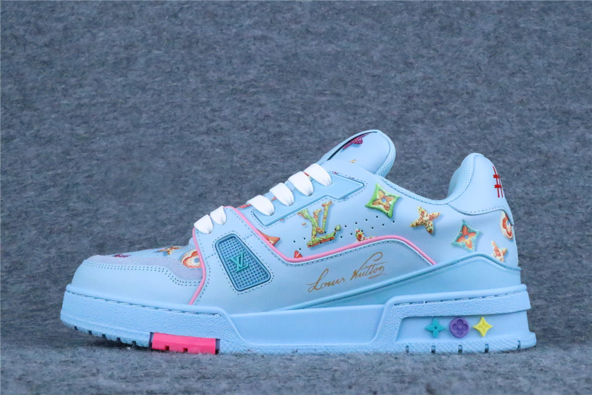 LV Trainer 'Monogram Donuts Blue'
