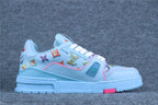 LV Trainer 'Monogram Donuts Blue'