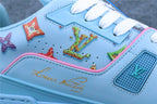 LV Trainer 'Monogram Donuts Blue'