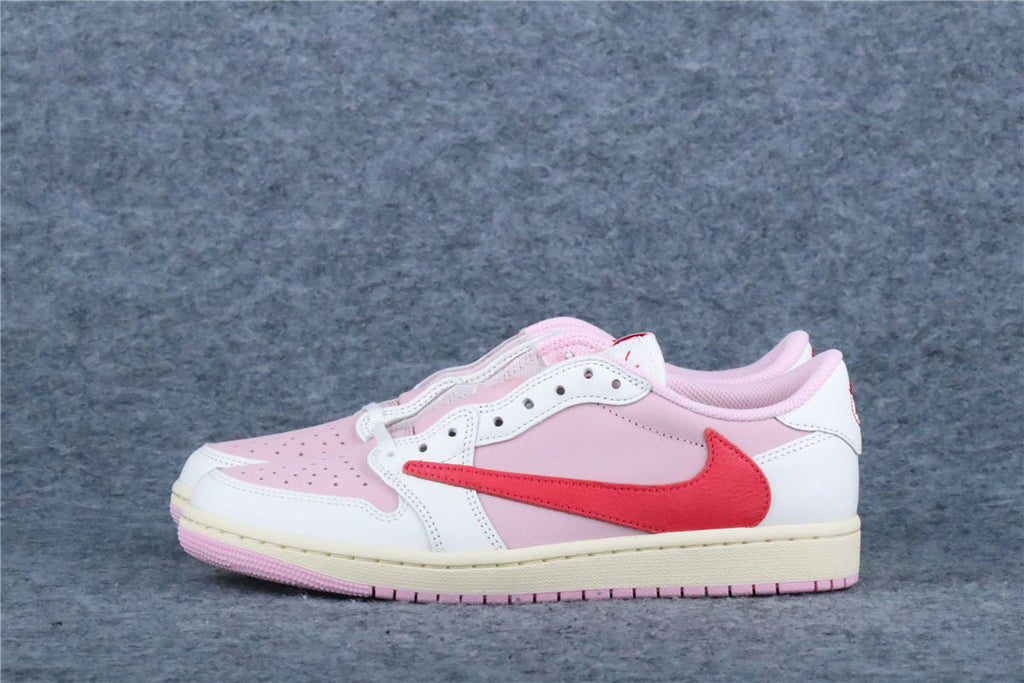 Travis Scott x Air Jordan 1 Retro Low OG 'Sail Tropical Pink' (US Warehouse, No QC)