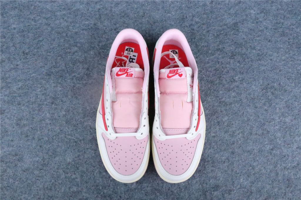 Travis Scott x Air Jordan 1 Retro Low OG 'Sail Tropical Pink' (US Warehouse, No QC)