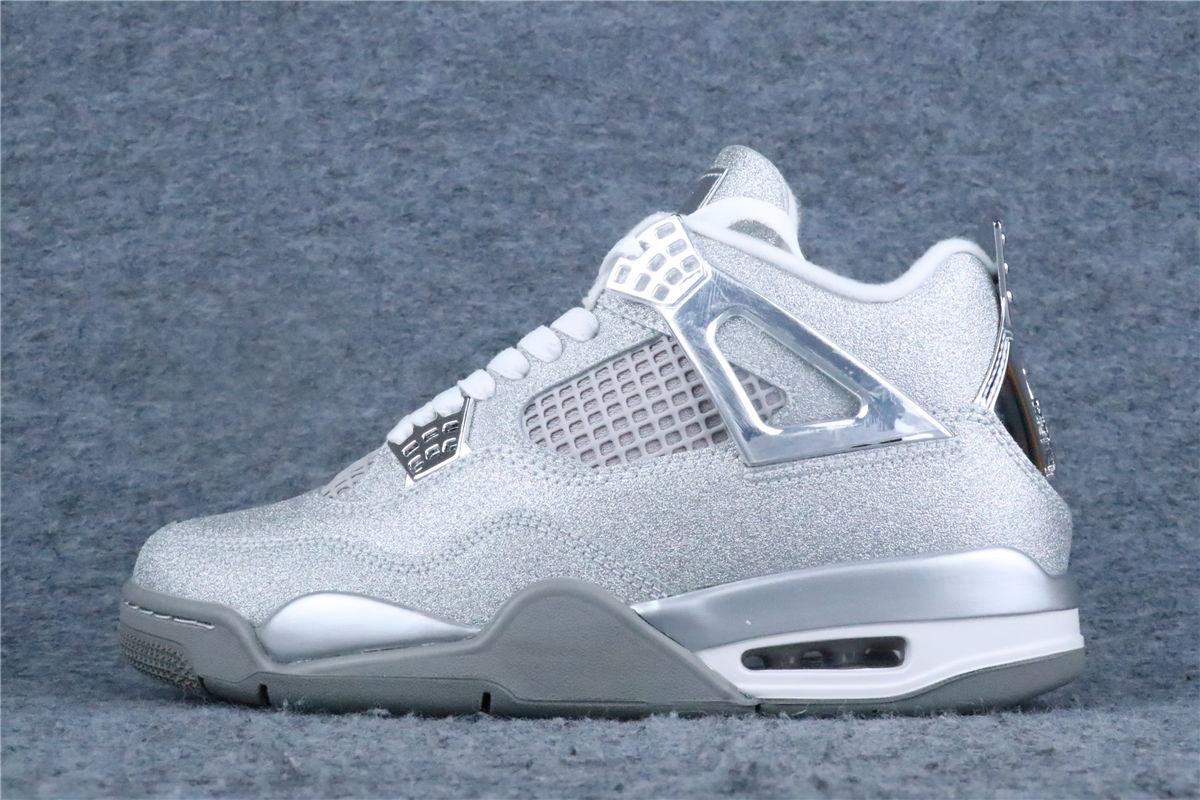 Air Jordan 4 Retro Michael Jackson 'White Glitter Glove'