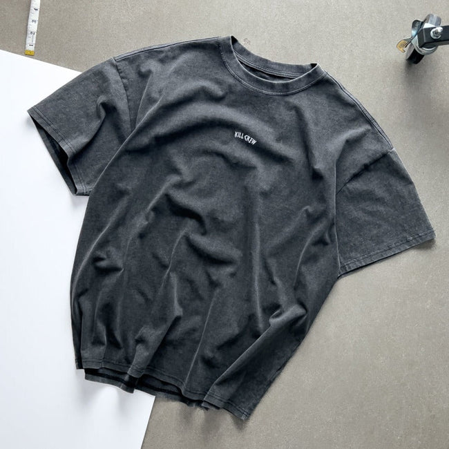 RELAXED FIT LUX "SIMPLE" T-SHIRT - BLACK Main Image