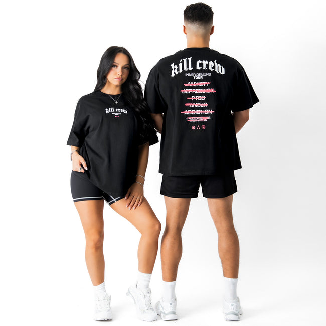 RELAXED FIT INNER DEMONS TOUR T-SHIRT - BLACK / WHITE Main Image