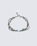 KIIKIO Titanium Steel Lava Wrap Bracelet with Unique Design
