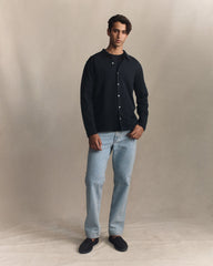 Ice Cotton Shirt  - Navy