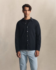 Ice Cotton Shirt  - Navy
