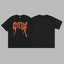 Revenge Orange Arch Logo Short Sleeve T-Shirt (Black)