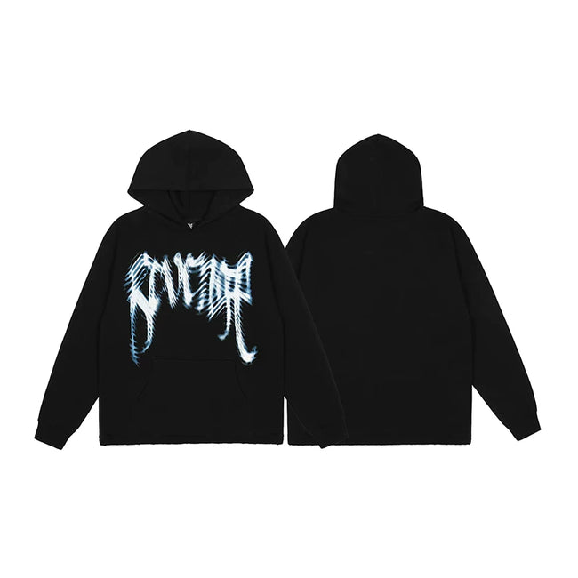 Revenge Black Motion Blue Arch Logo Pullover Hoodie Hover Image