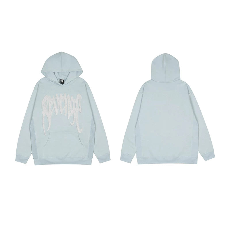 Revenge Light Blue Arch Logo Pullover Hoodie
