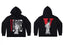 Vlone Statue of Liberty Graphic Hoodie - Black/Red