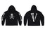 Vlone Skeleton Bones Graphic Hoodie - Black