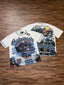 Godspeed Retro Football Helmet Graphic T-Shirt – White Streetwear Tee