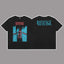 Revenge Red & Blue Body Graphic Short Sleeve T-Shirt