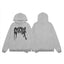 Revenge Grey Black Arch Logo Pullover Hoodie