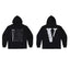 Vlone Classic Logo Graphic Hoodie - Black/Dusty Purple