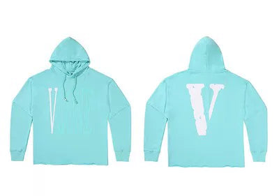 Vlone Classic Logo Graphic Hoodie - Mint Green/White Hover Image