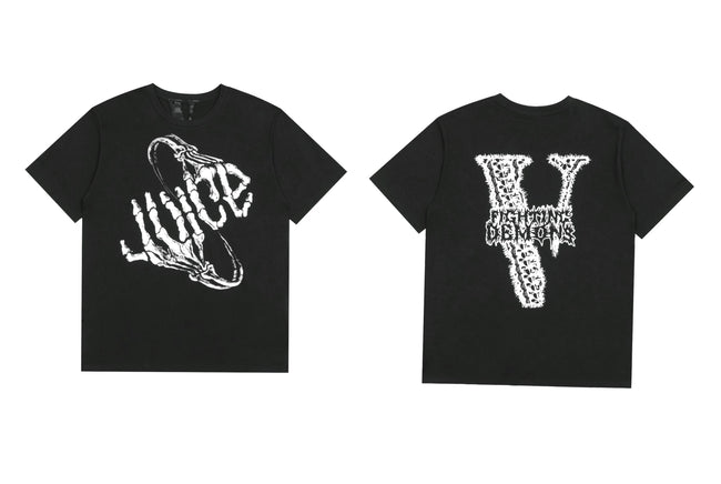 Vlone x Juice WRLD "Fighting Demons" Graphic T-Shirt - Black Hover Image