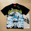 Godspeed Statue of Liberty Black Vintage Graphic Tee Cotton Acid Washed Shirt