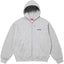 Supreme Small Box Logo Hooded Zip-Up Sweatshirt - Heather Grey