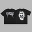 Revenge Smoke & Ink Skull Graphic Short Sleeve T-Shirt Black