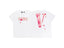 Vlone Cherry Blossom "FRIENDS-" Graphic T-Shirt - White