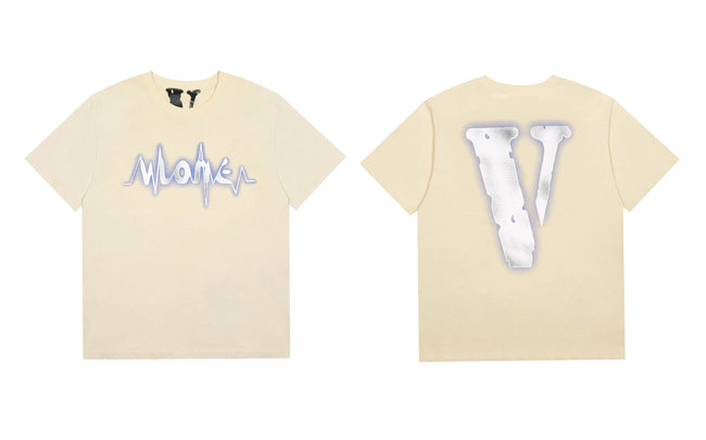 Vlone Pulse Wave Graphic T-Shirt - Off-White Hover Image