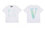 Vlone Sketch Logo Graphic T-Shirt - White/Teal