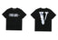 Vlone Abstract Floral "FRIENDS-" Graphic T-Shirt - Black