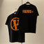 Vlone "FRIENDS" Circle Graphic T-Shirt - Black/Orange