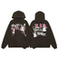 Revenge Brown Pink R.I.P Rest in Paradise Pullover Hoodie