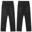 Vlone Subtle Logo Distressed Denim Jeans - Washed Black