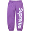 Supreme Leg Logo Sweatpants - Purple
