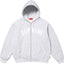 Supreme Arch Logo Zip-Up Hooded Sweatshirt - Heather Grey