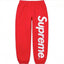 Supreme Vertical Logo Sweatpant - Red / White