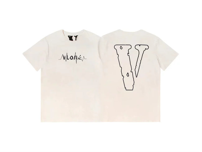 Vlone Outline Pulse Wave Graphic T-Shirt - Off-White Hover Image