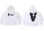 Vlone Dove & Marble "V" Graphic Hoodie - White/Black