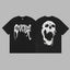 Revenge Arch Logo & Skull Graphic Short Sleeve T-Shirt Black