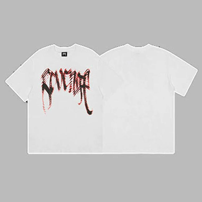 Revenge Motion Blur Arch Logo Short Sleeve T-Shirt White Hover Image