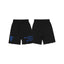 Vlone Gothic Logo Graphic Sweatshorts - Black/Blue