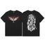 Revenge Grim Reaper & Cross Wings Short Sleeve T-Shirt Black