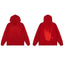 Revenge Classic Hand Graphic Pullover Hoodie red