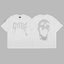 Revenge Arch Logo & Skull Graphic Short Sleeve T-Shirt White