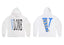 Vlone Snake Graphic Hoodie - White/Blue