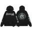 Revenge Black Dark Gothic Circle Arch Logo Pullover Hoodie