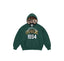 Supreme 1994 Collegiate Skull Hood Inner Print Full Zip Hoodie - Dark Green