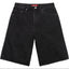 Supreme Denim Work Shorts - Washed Black