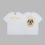 Revenge Yellow Arch Logo & Religious Angel Graphic Short Sleeve T-Shirt (White)